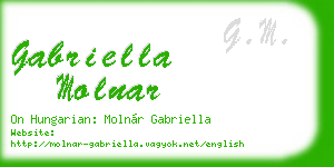 gabriella molnar business card