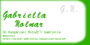 gabriella molnar business card